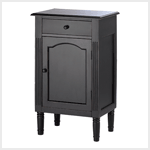 ANTIQUE BLACK WOOD CABINET