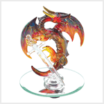 SPUN-GLASS BRONZE DRAGON