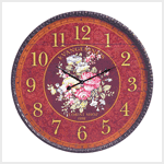 OVERSIZED FRENCH FLORAL CLOCK