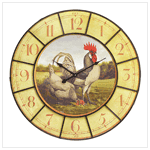 OVERSIZED ROOSTER CLOCK