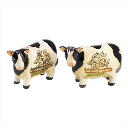 COUNTRY COW SALT & PEPPER SET