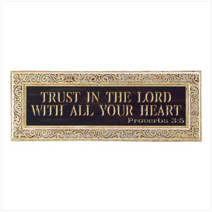 TRUST IN THE LORD PLAQUE