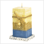 MULTI-LAYERED STONE CANDLE