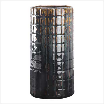 TEXTURED EARTHTONE VASE