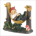 SLUMBERING GNOME STATUE