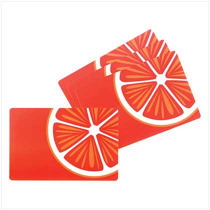 ORANGE PLACEMAT -SET OF 4