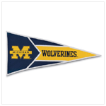 UNIVERSITY OF MICHIGAN PENNANT